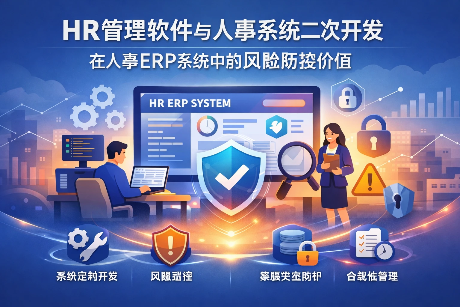 HR管理软件与人事系统二次开发在人事ERP系统中的风险防控价值