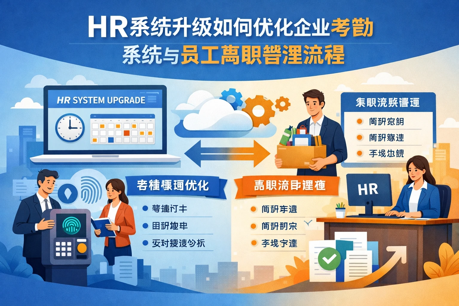 HR系统升级如何优化企业考勤系统与员工离职管理流程
