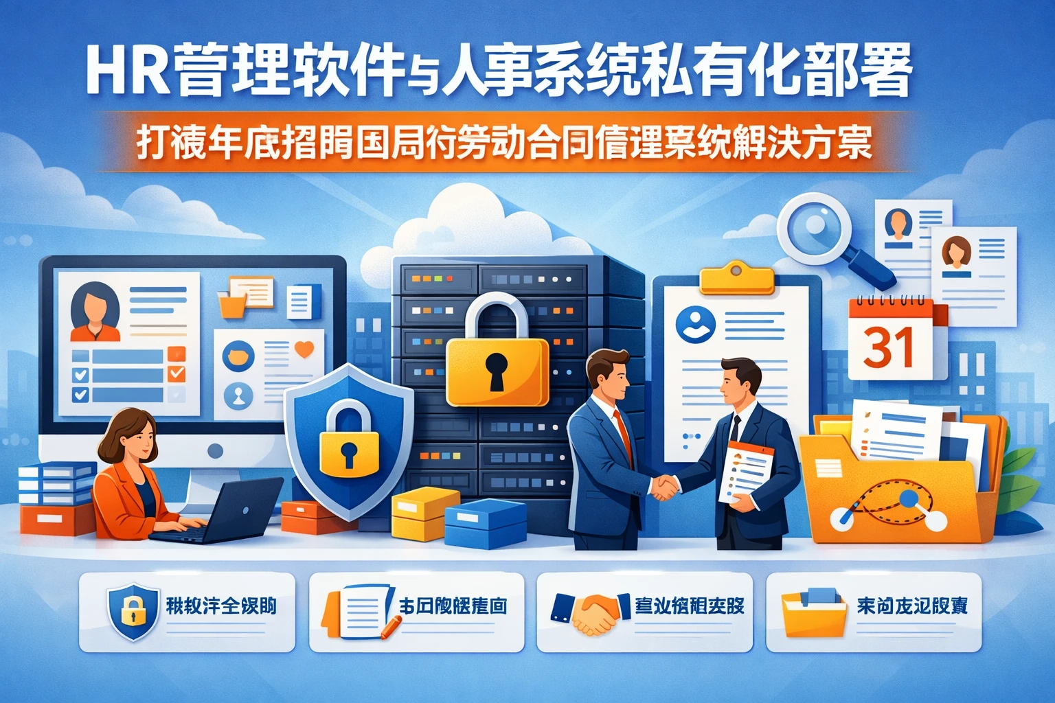 HR管理软件与人事系统私有化部署：破解年底招聘困局的劳动合同管理系统解决方案