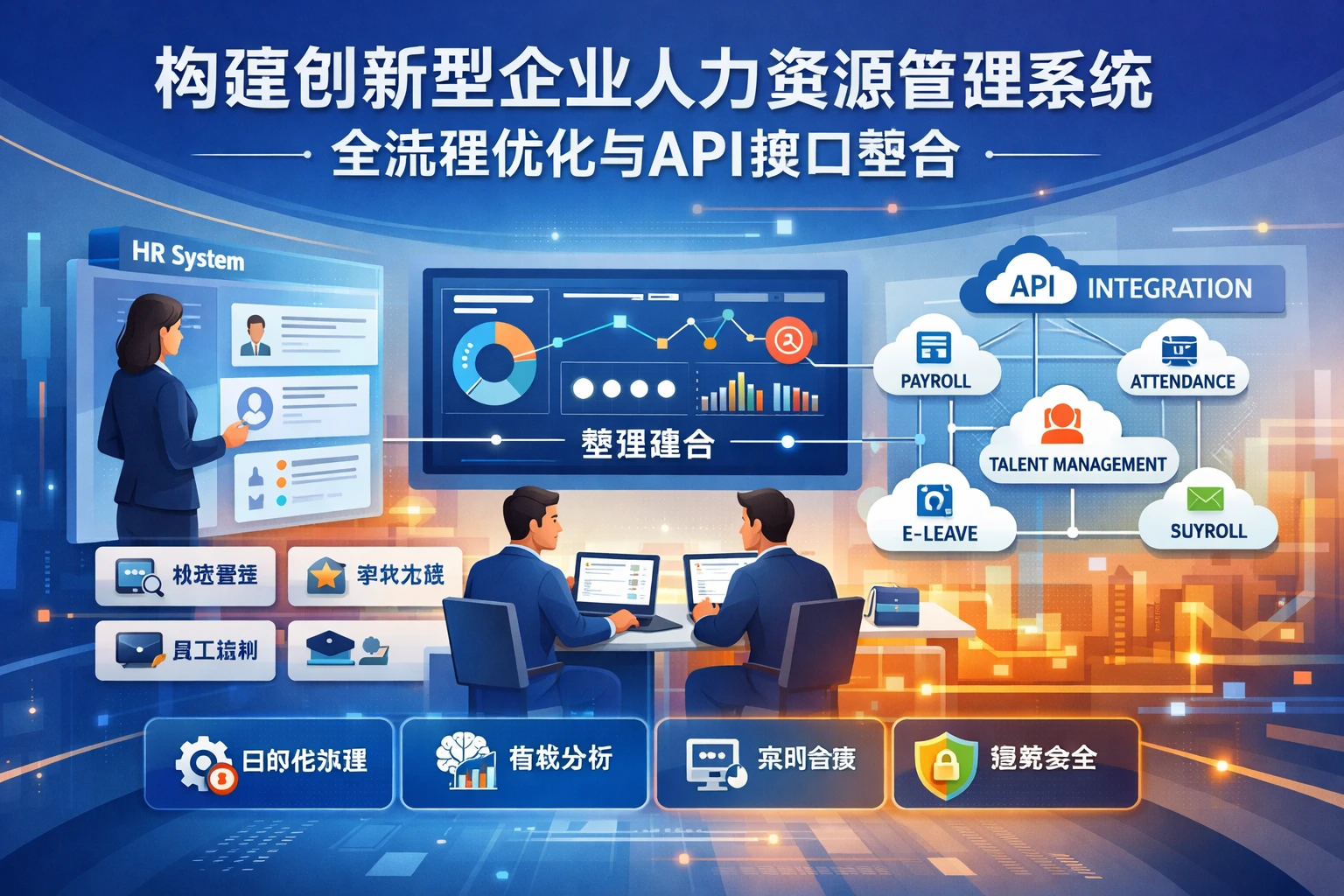 构建创新型企业人力资源管理系统:全流程优化与API接口整合
