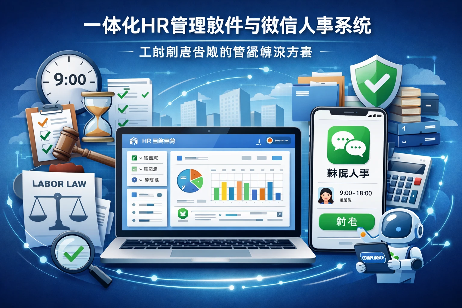 一体化HR管理软件与微信人事系统:工时制度合规的智能解决方案