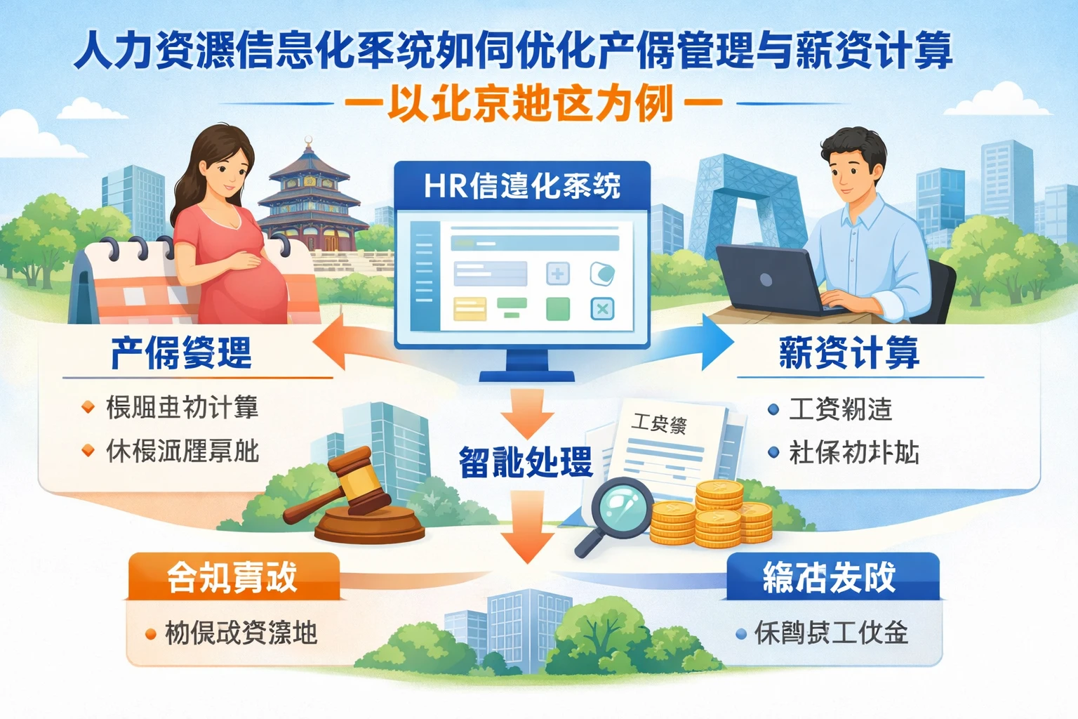 人力资源信息化系统如何优化产假管理与薪资计算——以北京地区为例