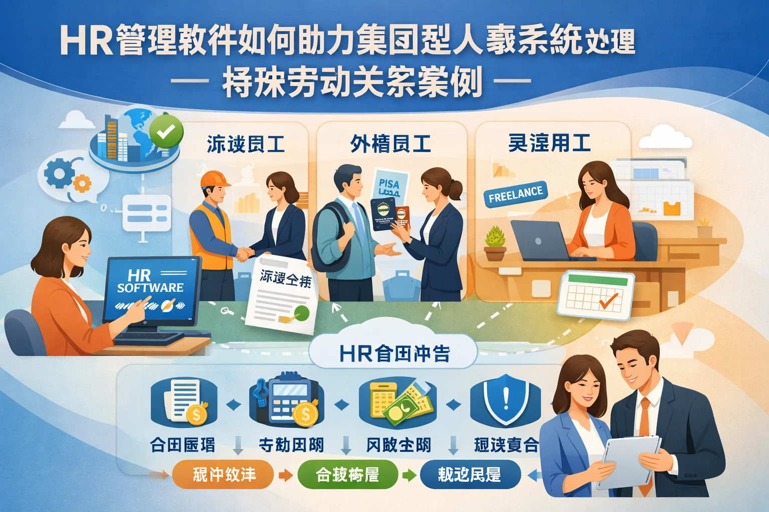 HR管理软件如何助力集团型人事系统处理特殊劳动关系案例