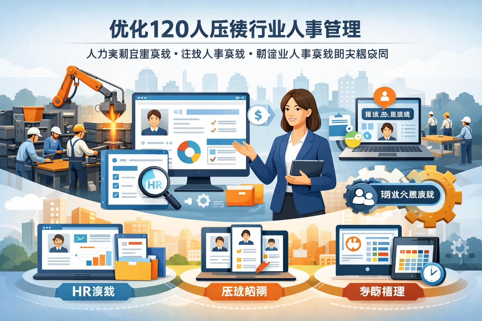 优化120人压铸行业人事管理：人力资源管理系统、在线人事系统与制造业人事系统的关键应用
