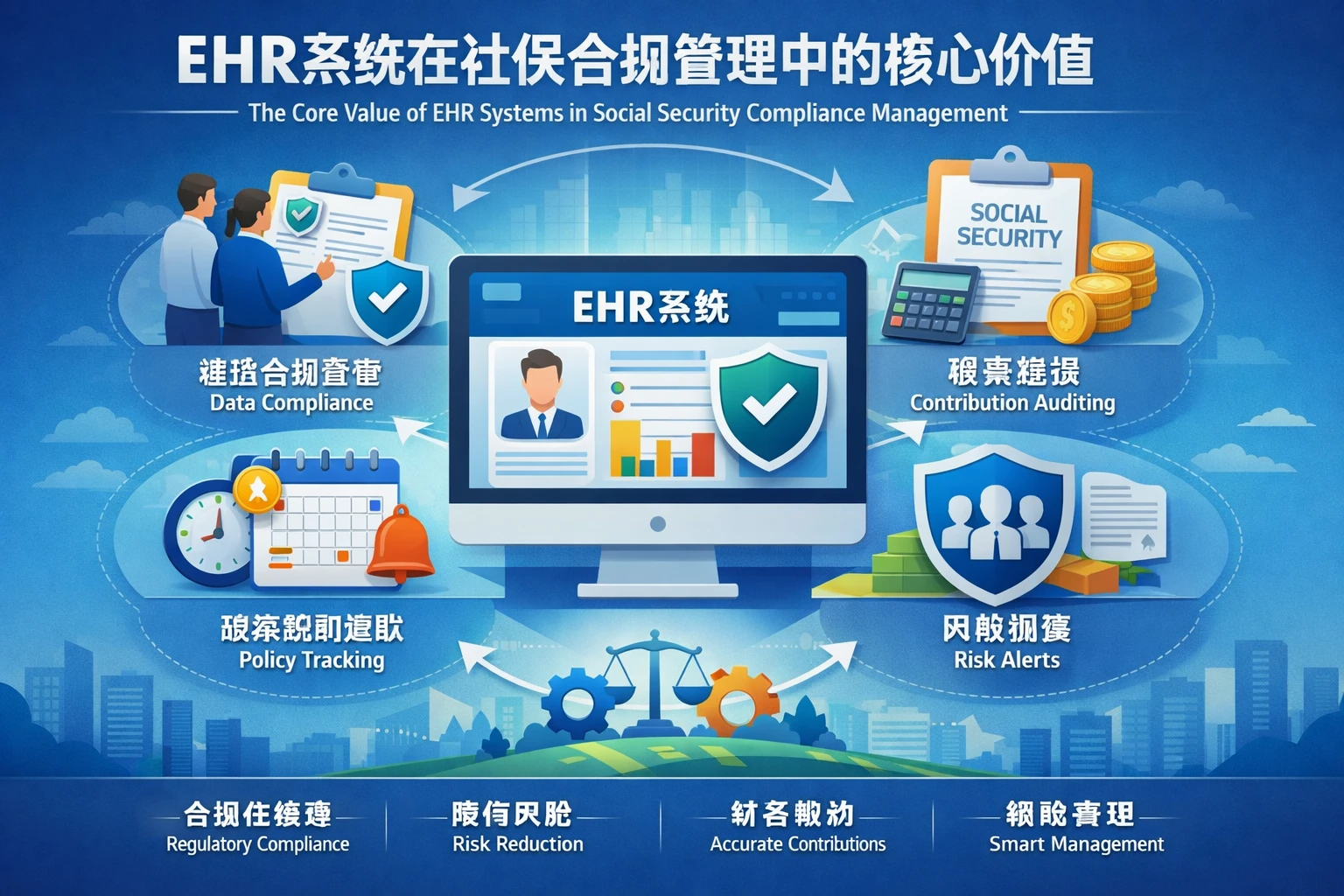 EHR系统在社保合规管理中的核心价值