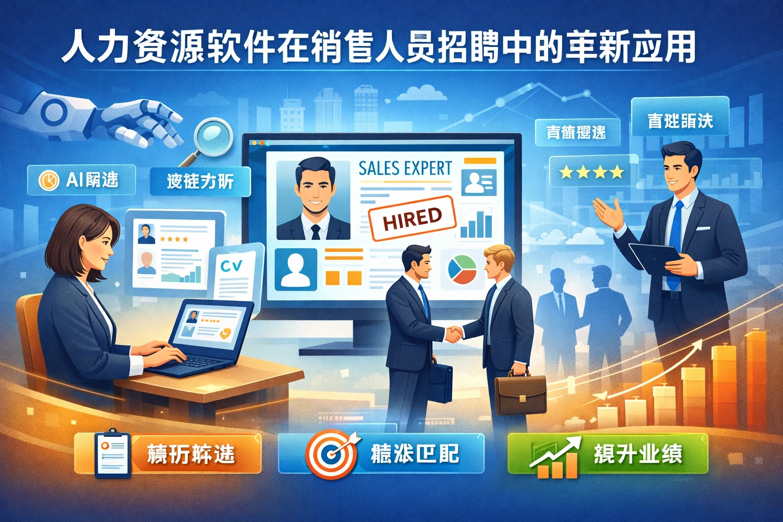 人力资源软件在销售人员招聘中的革新应用