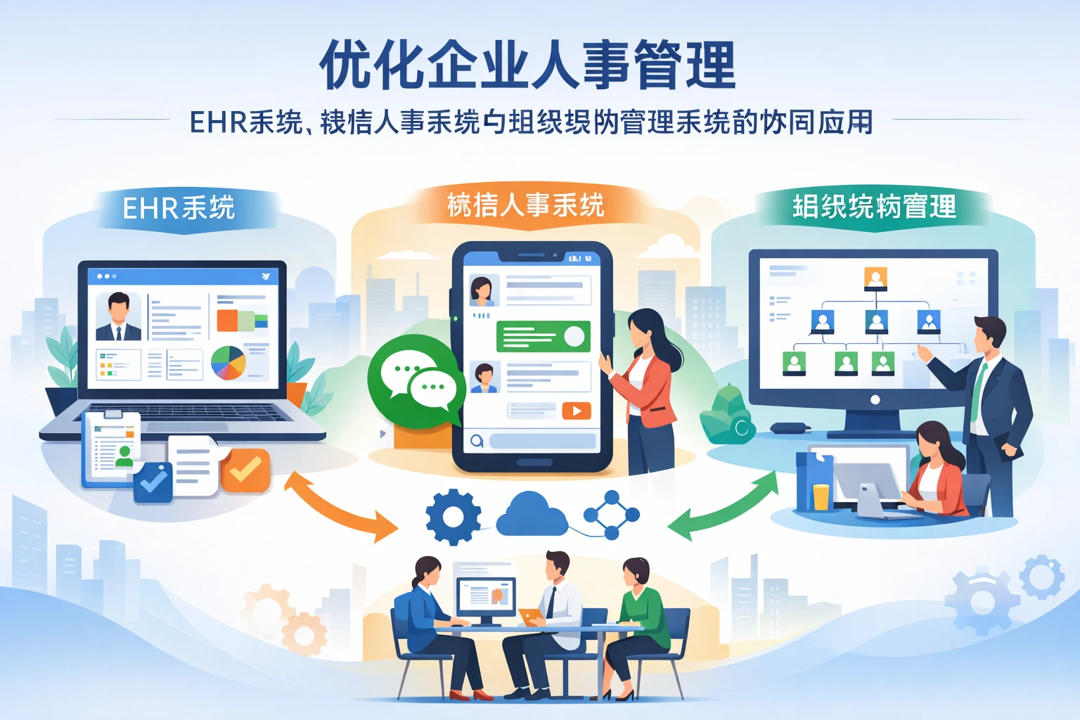优化企业人事管理：ehr系统、微信人事系统与组织架构管理系统的协同应用