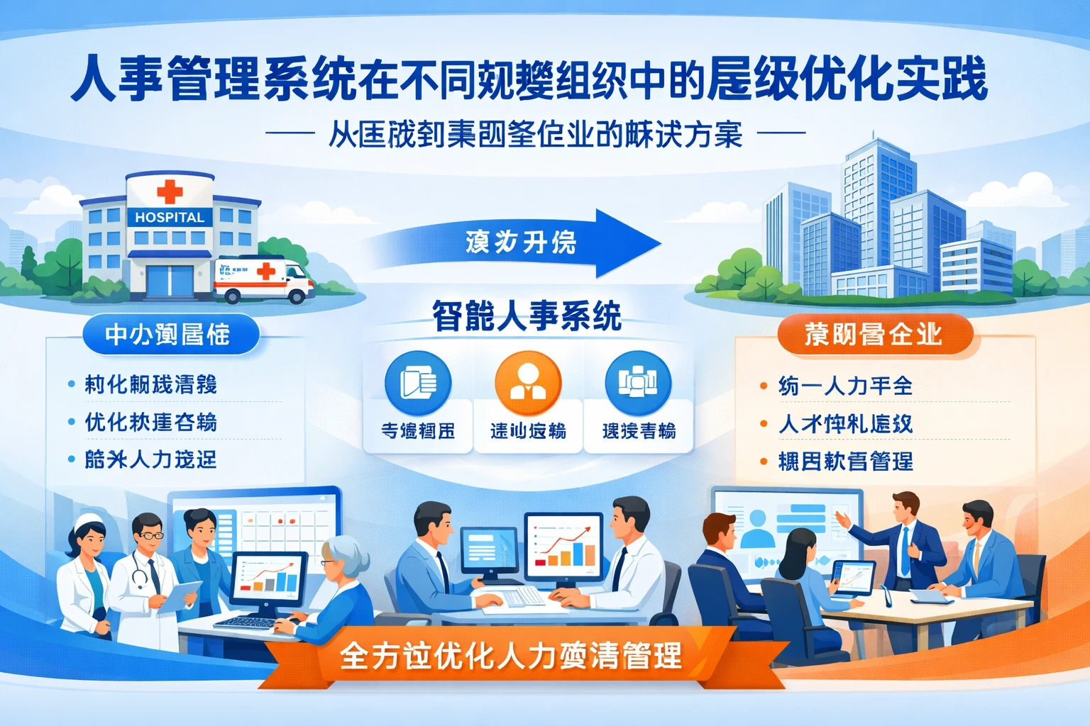 人事管理系统在不同规模组织中的层级优化实践——从医院到集团型企业的解决方案