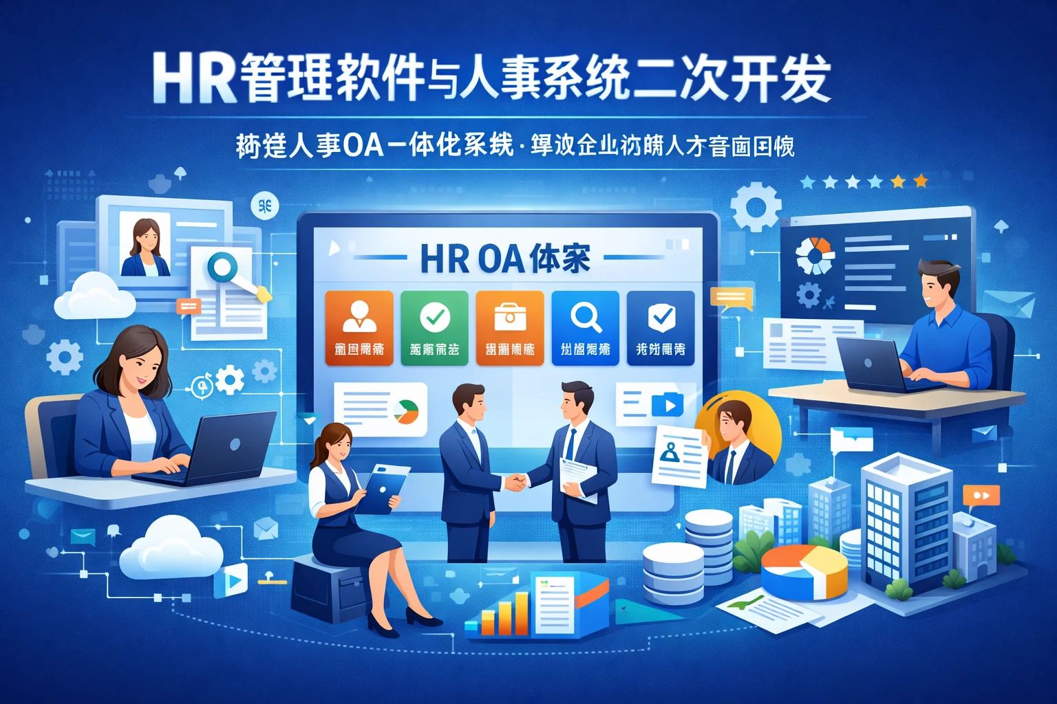 HR管理软件与人事系统二次开发：构建人事OA一体化系统解决企业初期人才管理困境