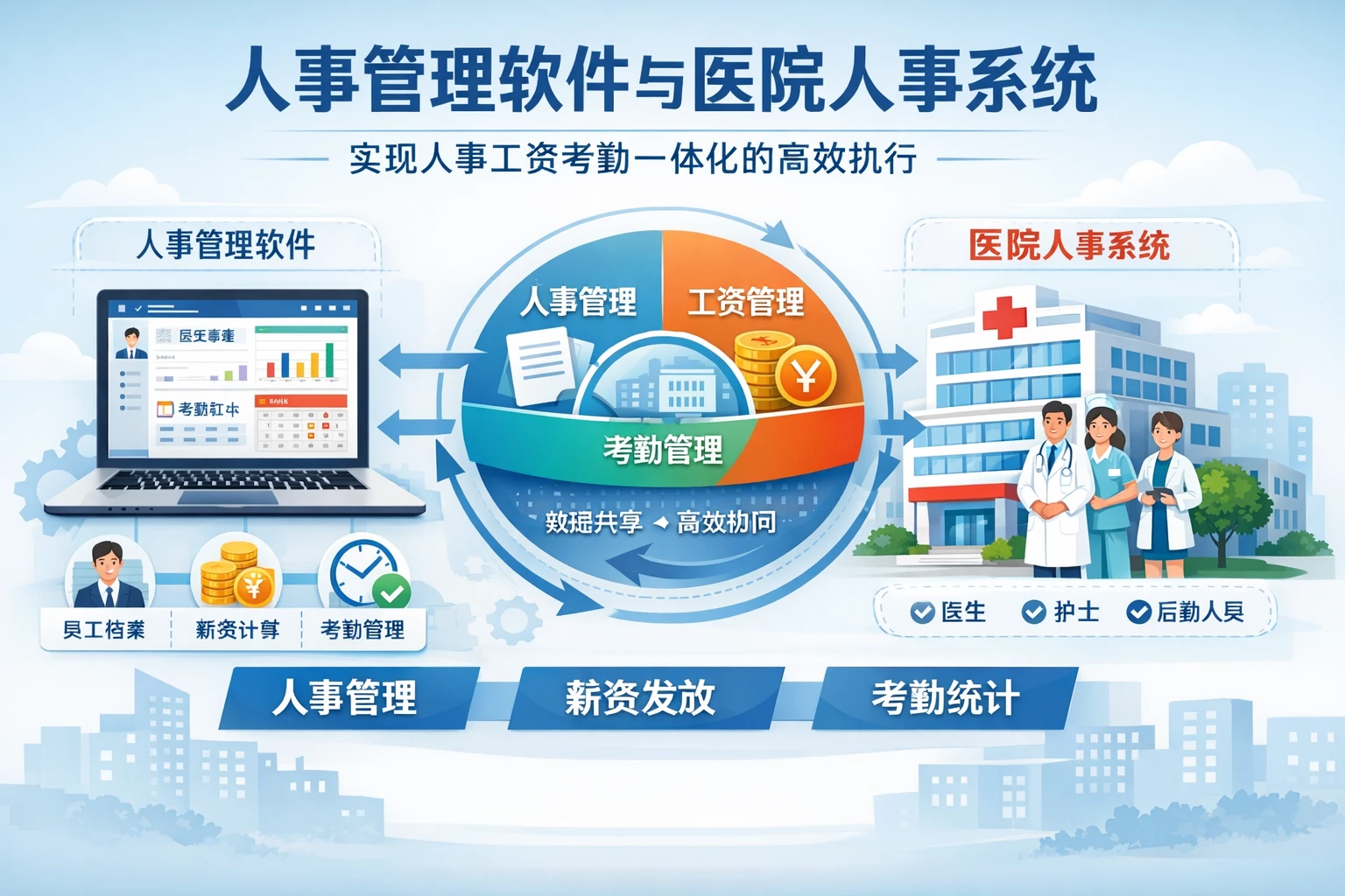 人事管理软件与医院人事系统：实现人事工资考勤一体化的高效执行