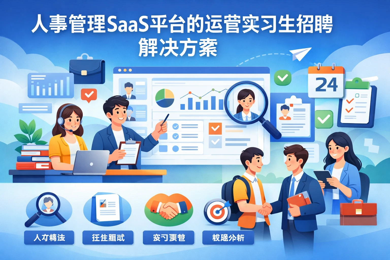 人事管理SaaS平台的运营实习生招聘解决方案