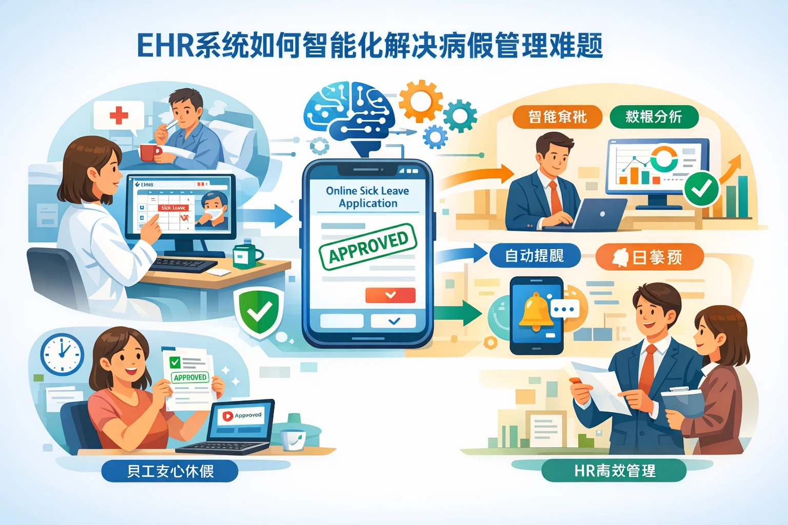 EHR系统如何智能化解决病假管理难题