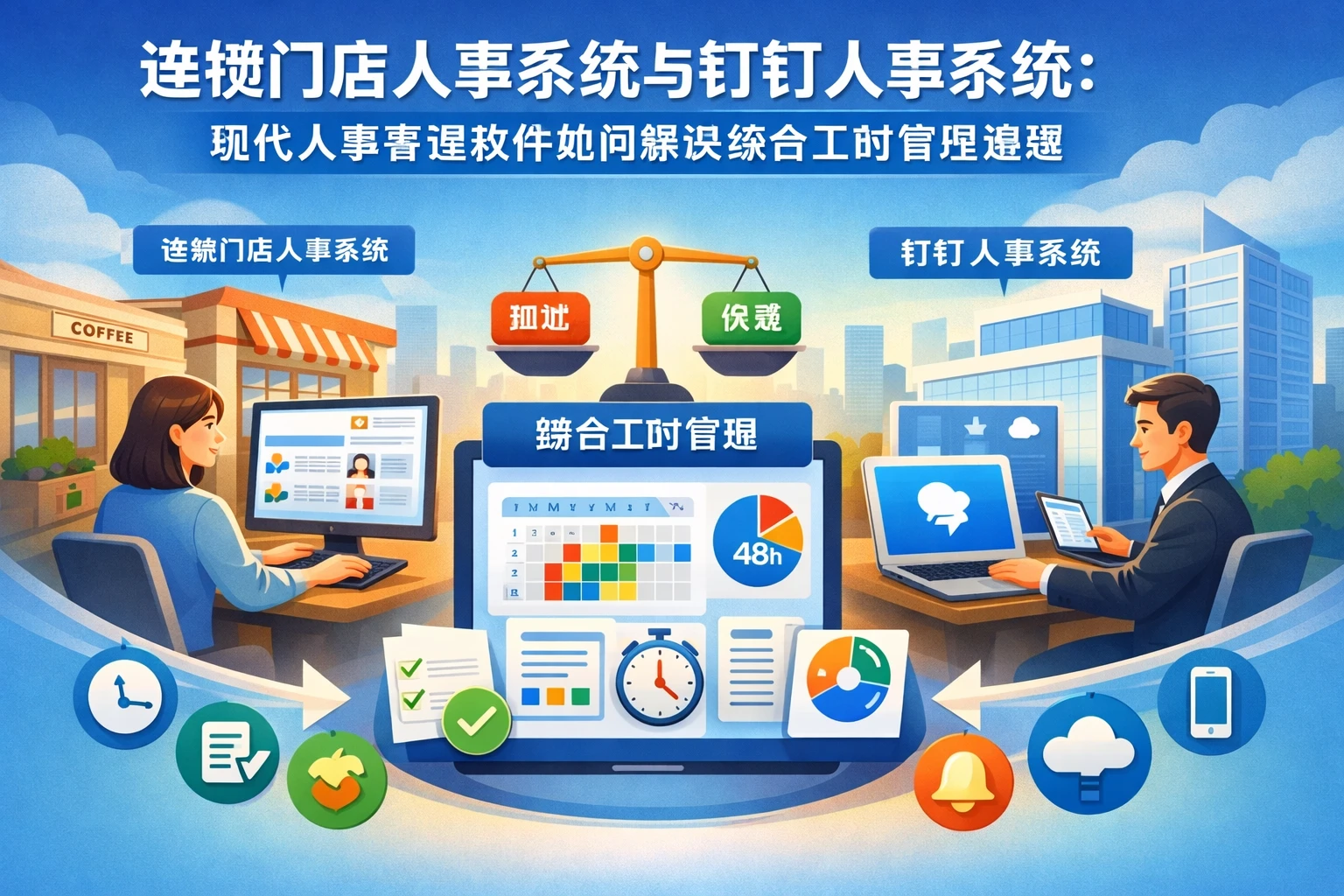 连锁门店人事系统与钉钉人事系统：现代人事管理软件如何解决综合工时管理难题