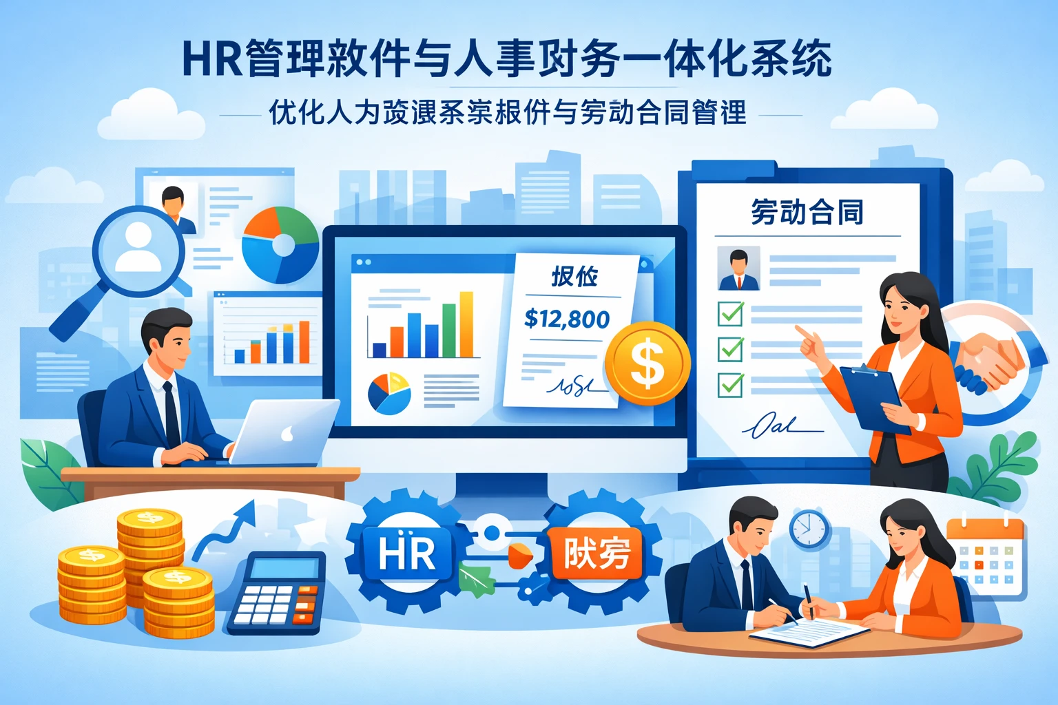 HR管理软件与人事财务一体化系统：优化人力资源系统报价与劳动合同管理