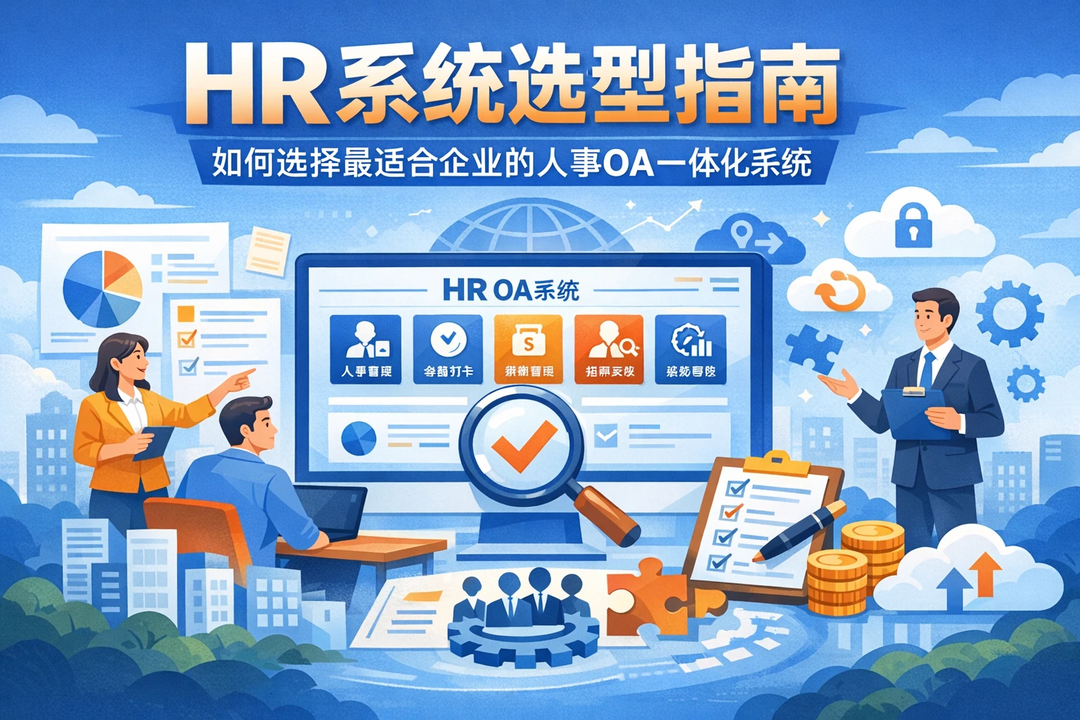 HR系统选型指南：如何选择最适合企业的人事OA一体化系统