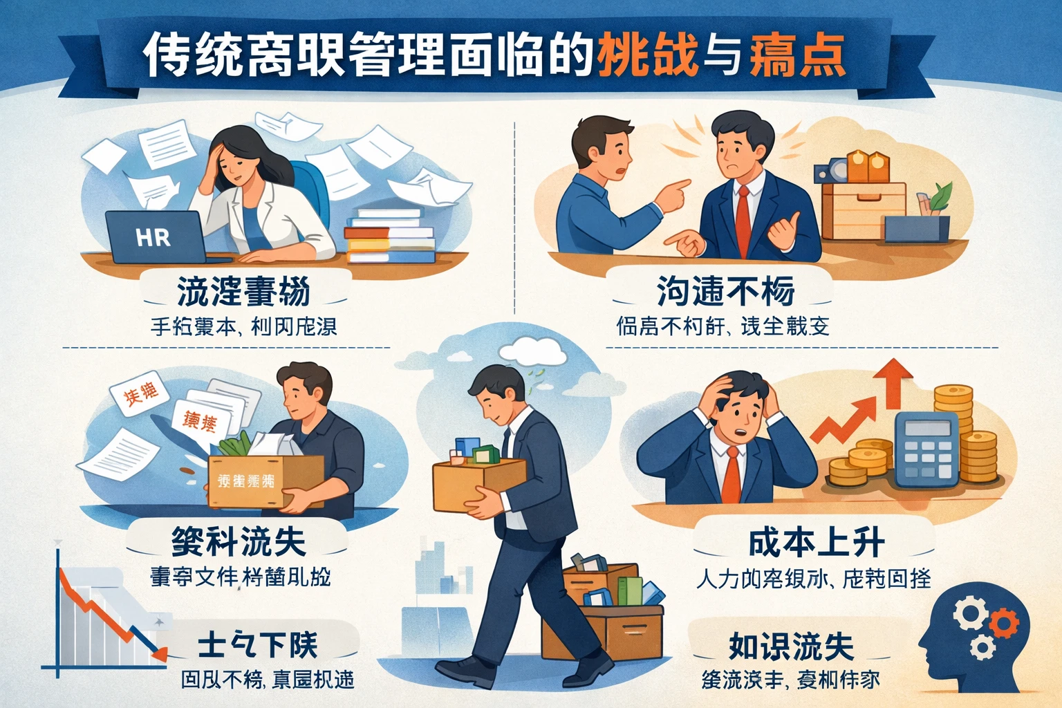 传统离职管理面临的挑战与痛点