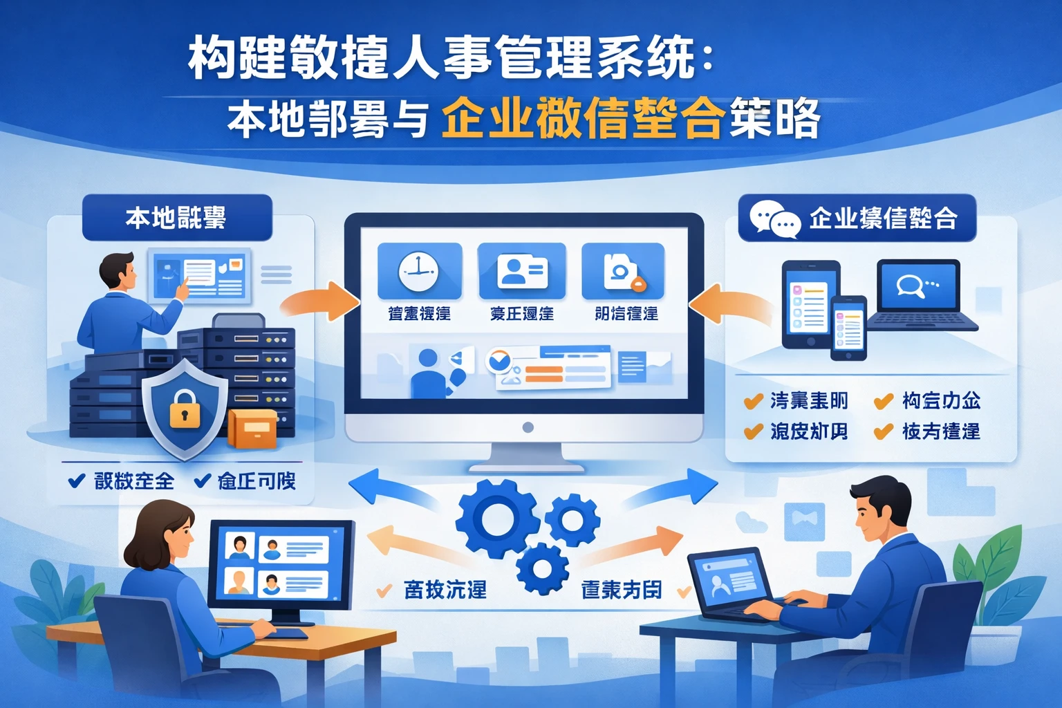 构建敏捷人事管理系统：本地部署与企业微信整合策略