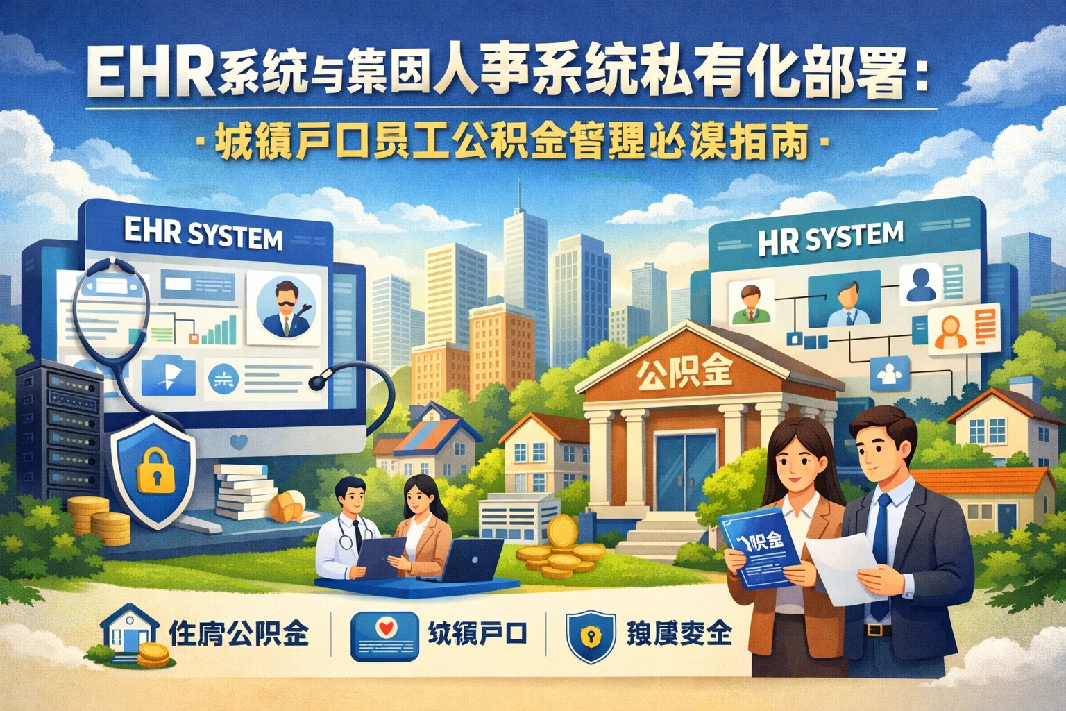 EHR系统与集团人事系统私有化部署：城镇户口员工公积金管理必读指南