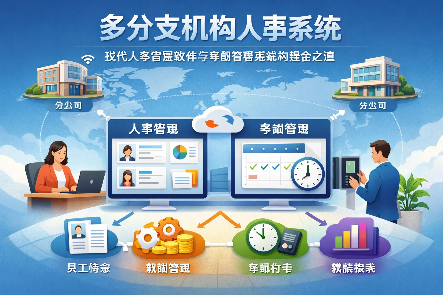 多分支机构人事系统:现代人事管理软件与考勤管理系统的整合之道