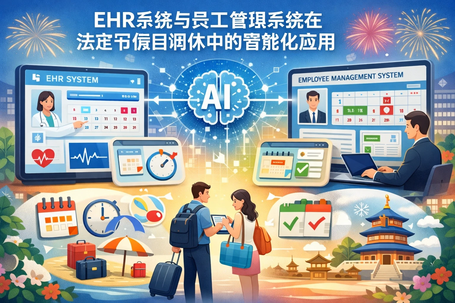 EHR系统与员工管理系统在法定节假日调休中的智能化应用