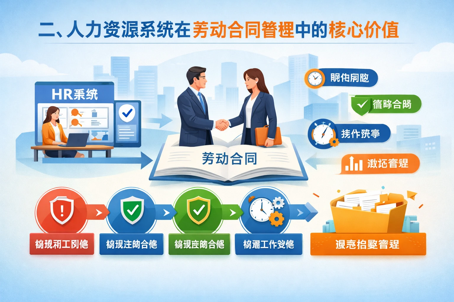 二、人力资源系统在劳动合同管理中的核心价值