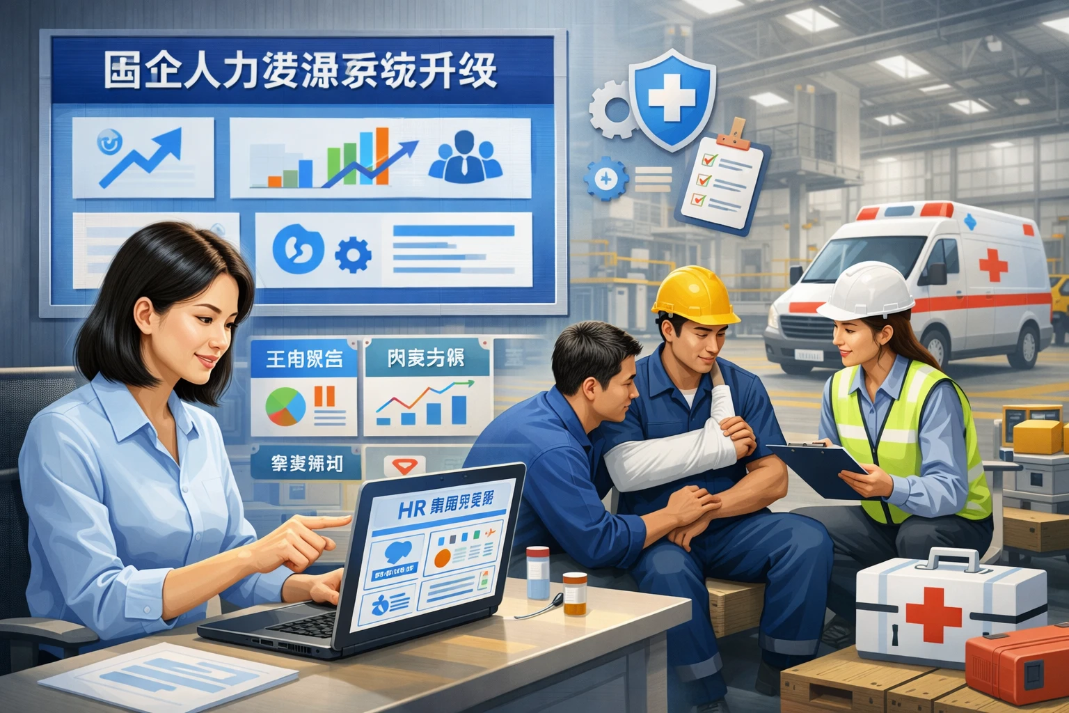 HR管理软件助力国企人力资源系统升级，优化制造业工伤管理流程