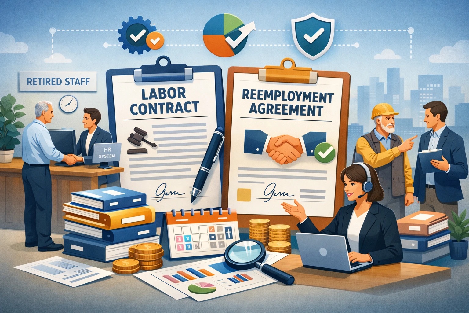 人事系统助力企业高效处理退休员工管理：劳动合同与返聘协议的专业解决方案