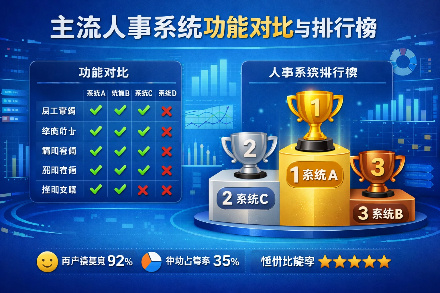 主流人事系统功能对比与排行榜