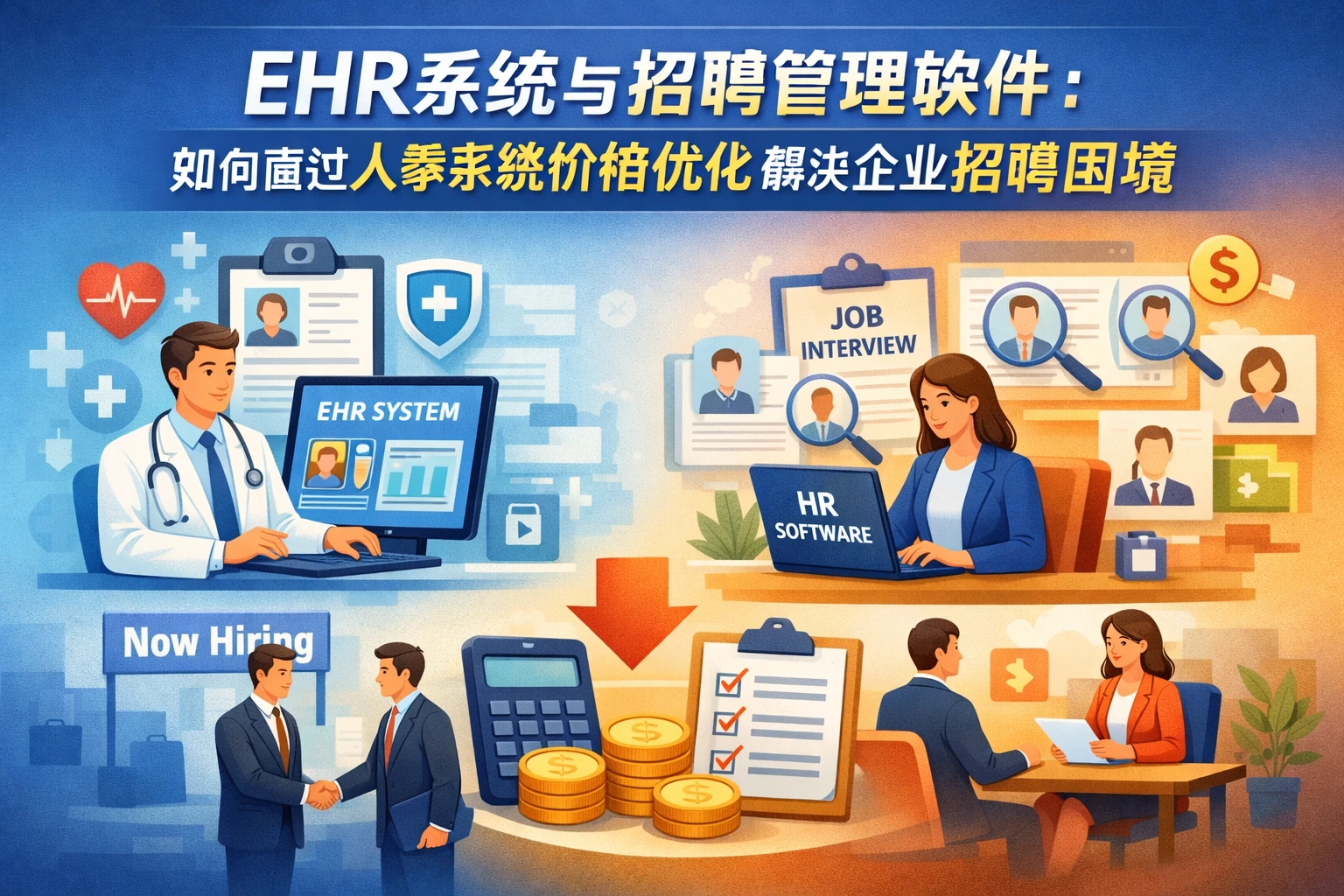 EHR系统与招聘管理软件：如何通过人事系统价格优化解决企业招聘困境