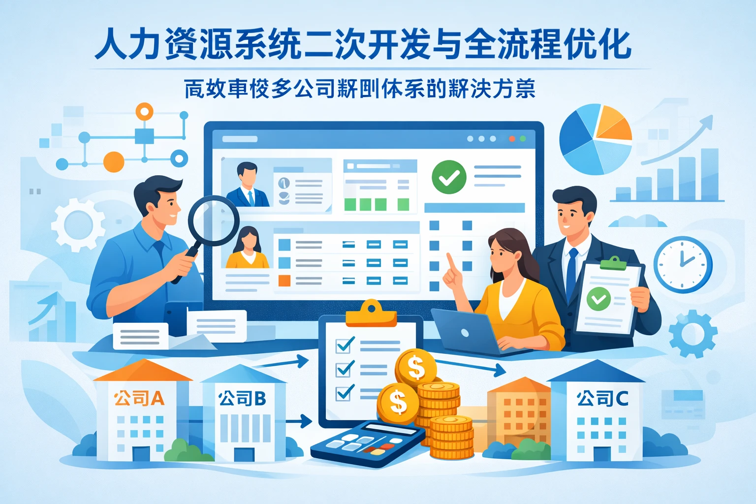 人力资源系统二次开发与全流程优化：高效审核多公司薪酬体系的解决方案