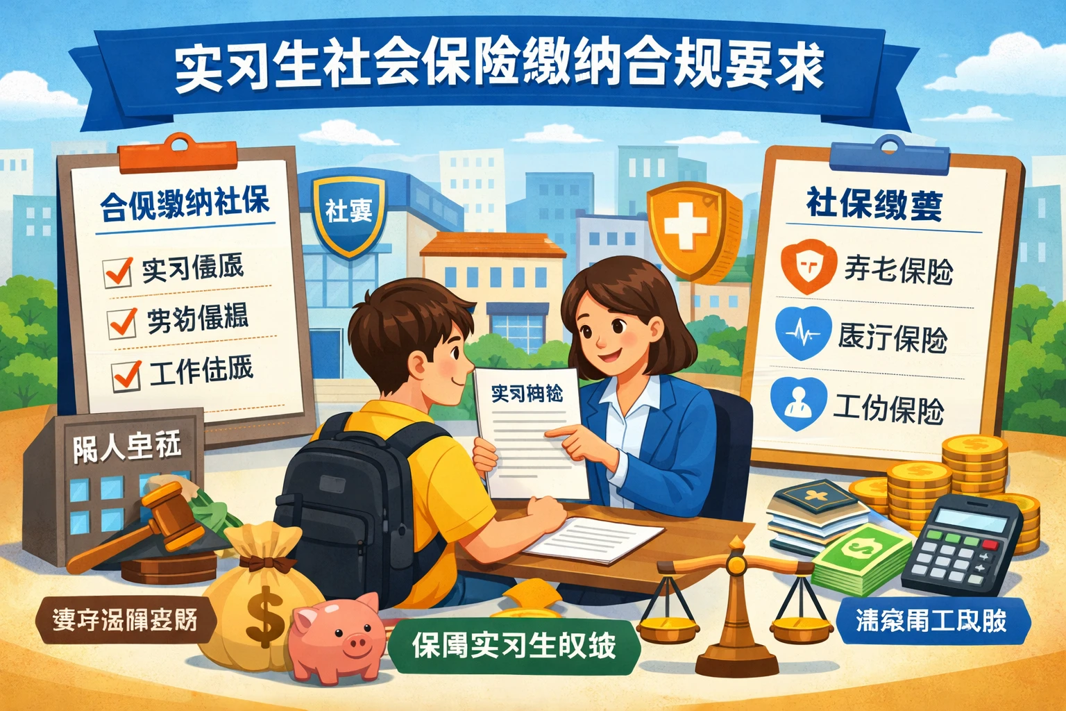 实习生社会保险缴纳的合规要求