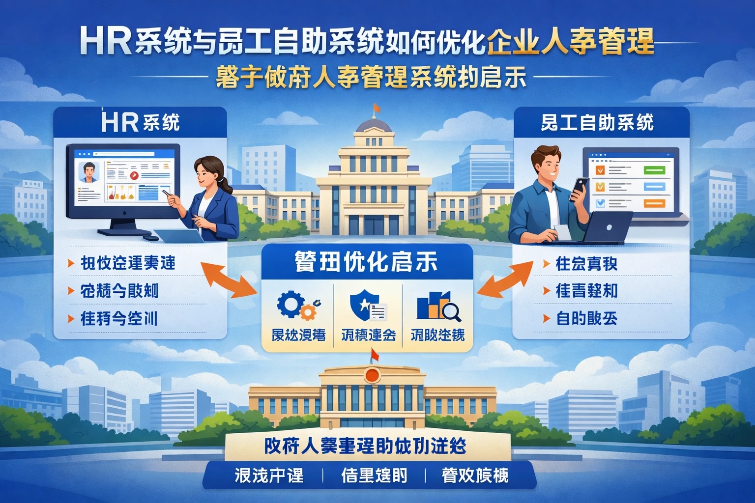 HR系统与员工自助系统如何优化企业人事管理——基于政府人事管理系统的启示