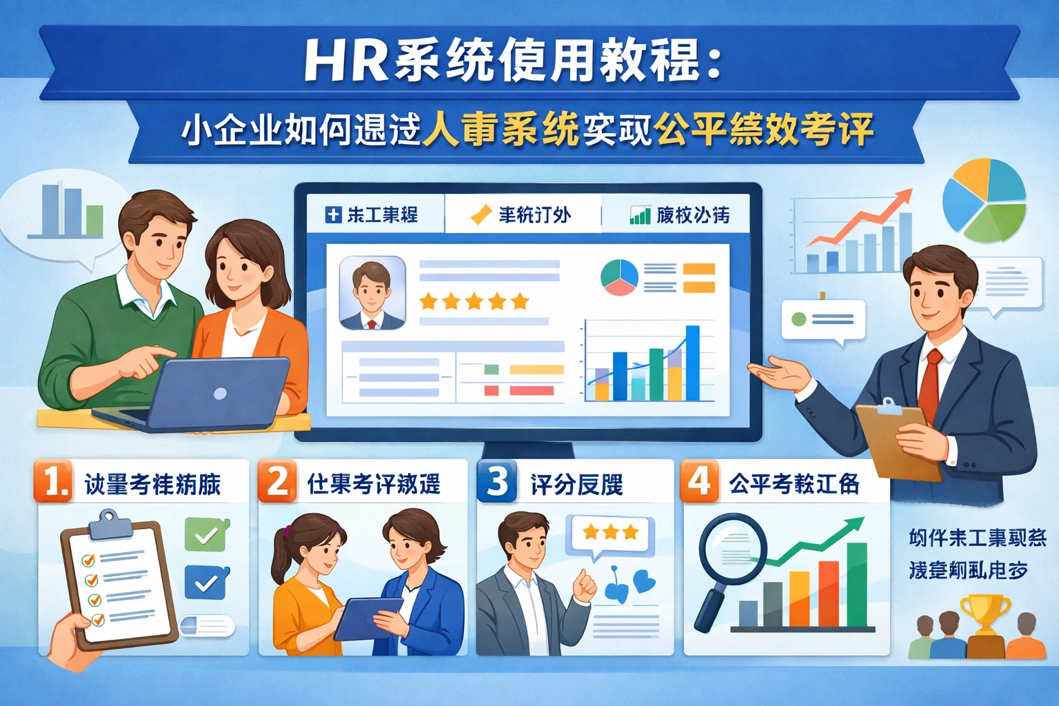 HR系统使用教程：小企业如何通过人事系统实现公平绩效考评