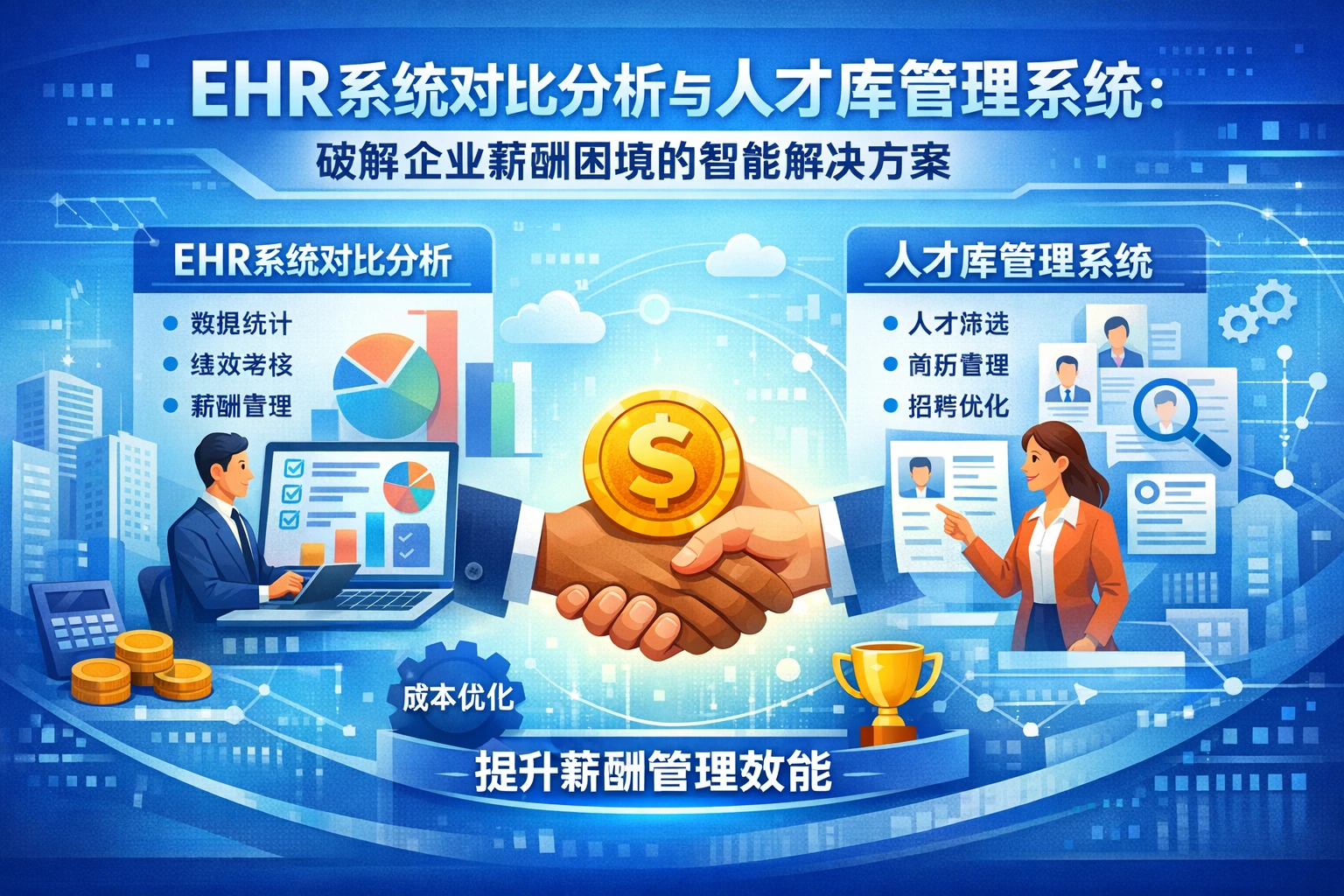 EHR系统对比分析与人才库管理系统:破解企业薪酬困境的智能解决方案