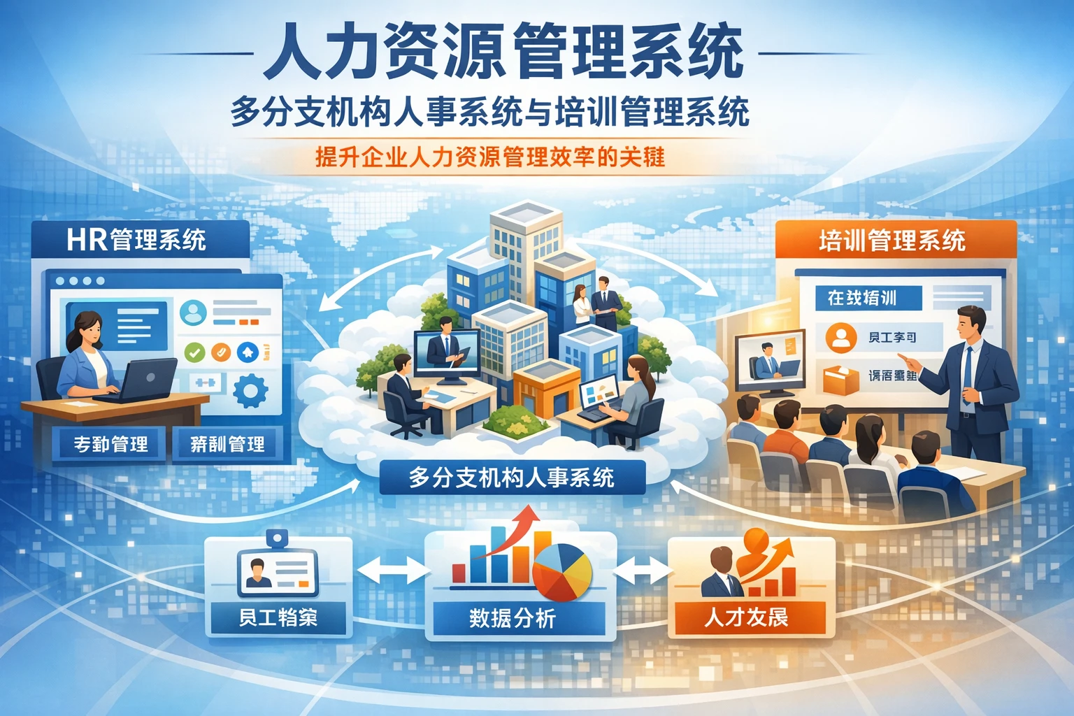 人力资源管理系统、多分支机构人事系统与培训管理系统：提升企业人力资源管理效率的关键