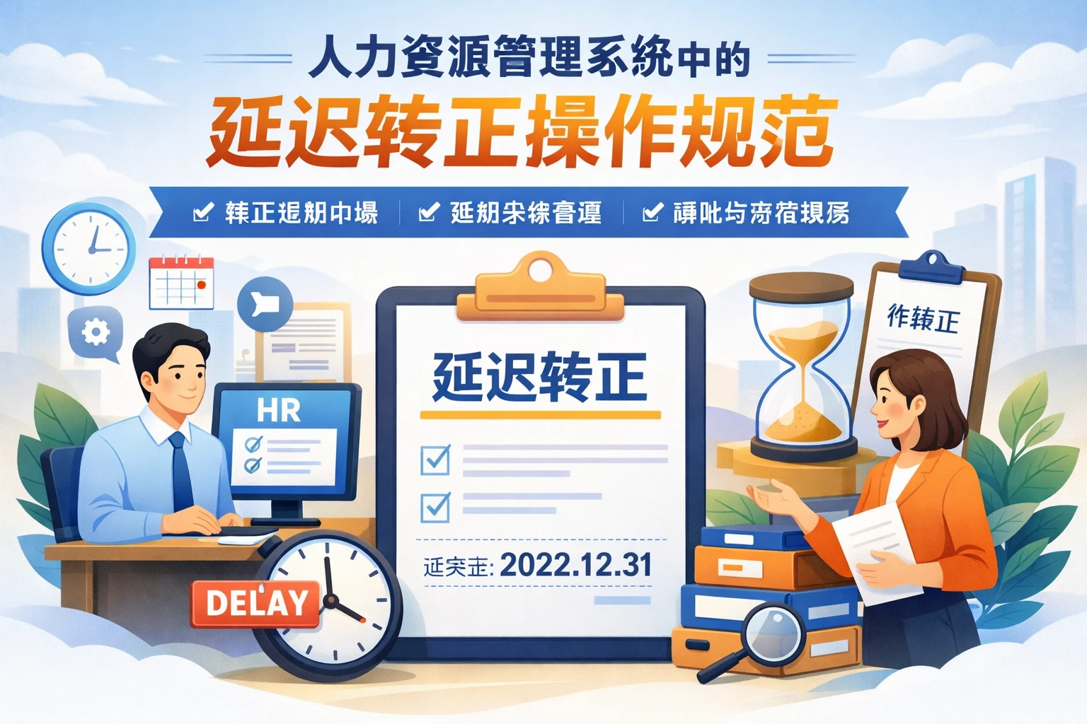 人力资源管理系统中的延迟转正操作规范