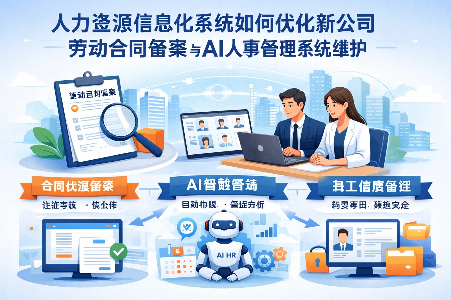 人力资源信息化系统如何优化新公司劳动合同备案与AI人事管理系统维护