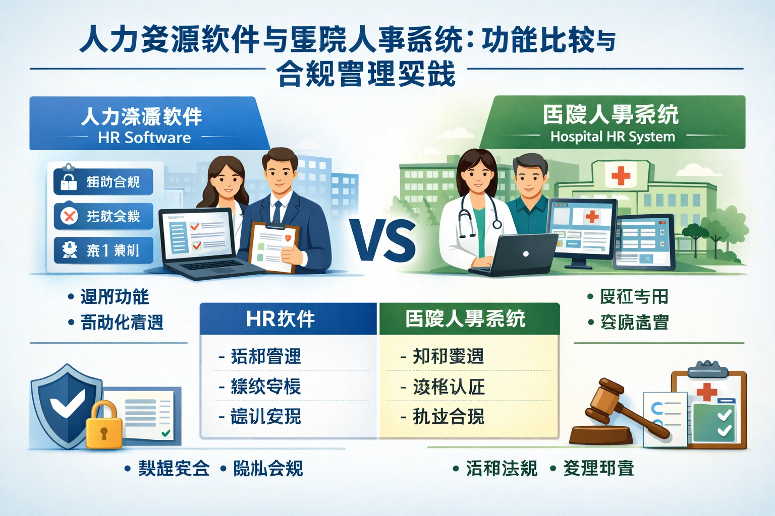 人力资源软件与医院人事系统：功能比较与合规管理实践