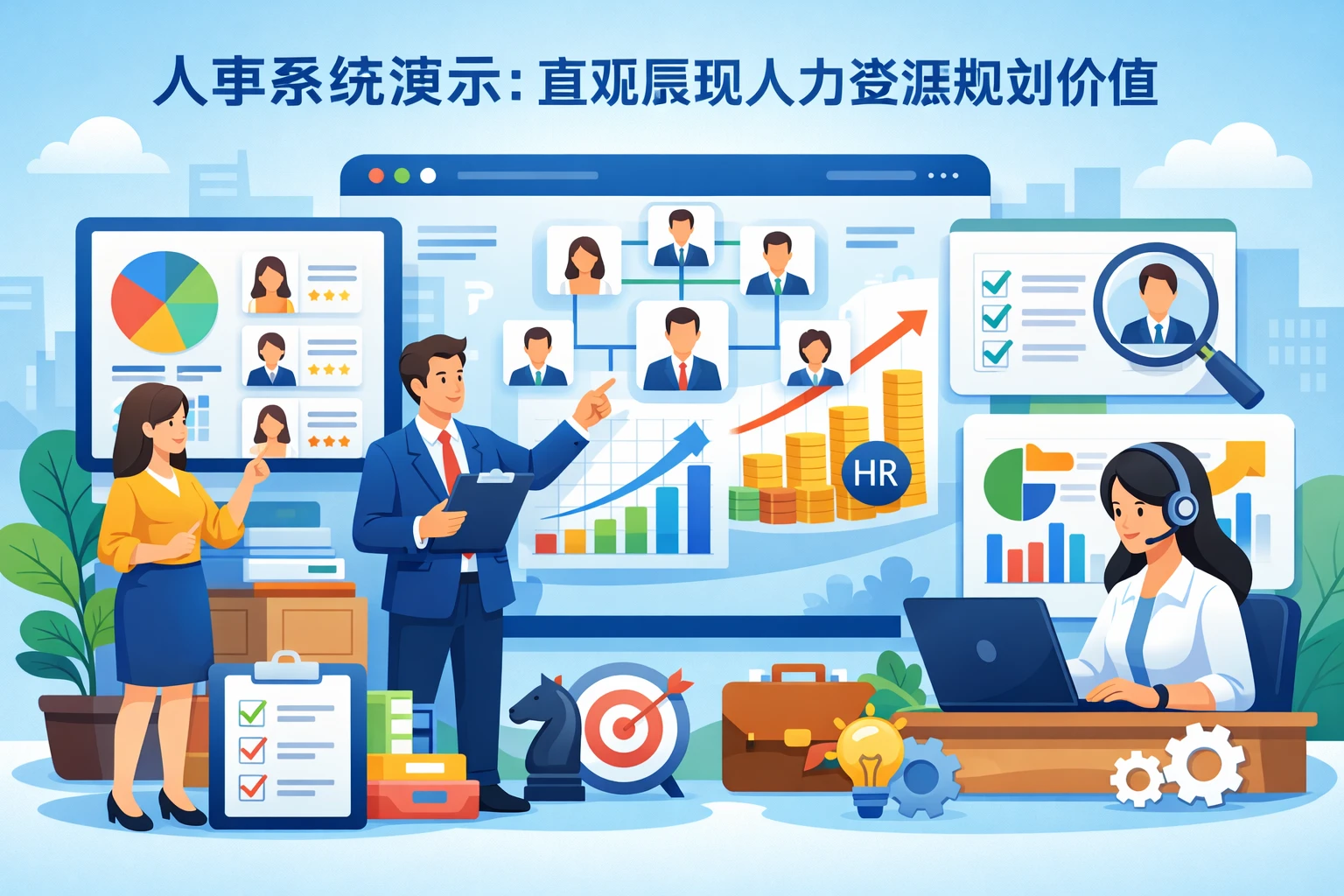 人事系统演示:直观展现人力资源规划价值