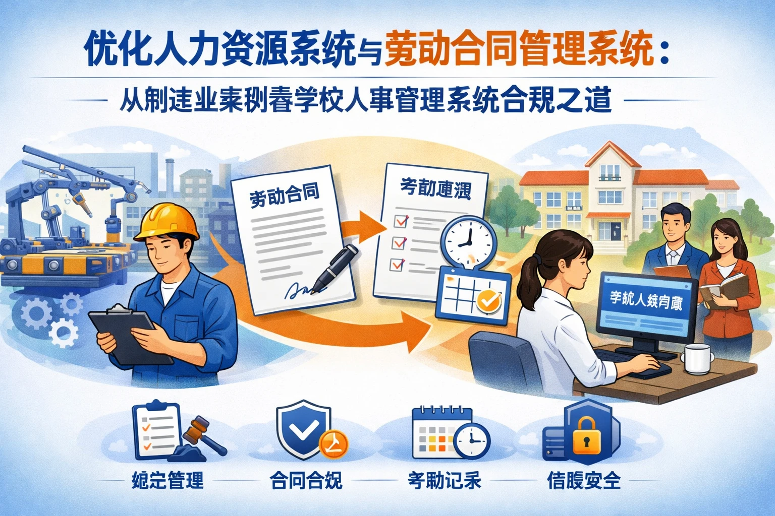 优化人力资源系统与劳动合同管理系统：从制造业案例看学校人事管理系统的合规之道
