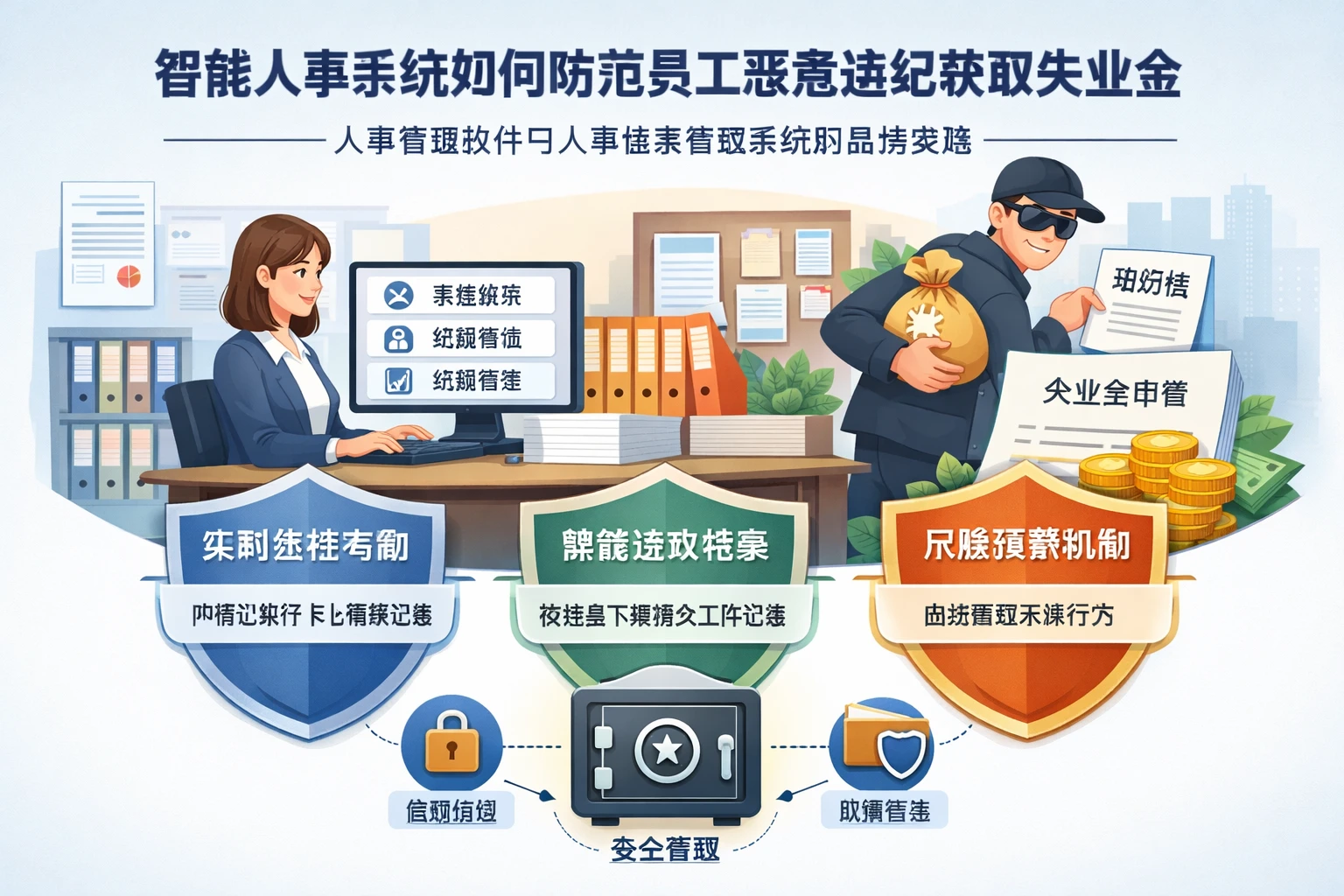 智能人事系统如何防范员工恶意违纪获取失业金 - 人事管理软件与人事档案管理系统的最佳实践