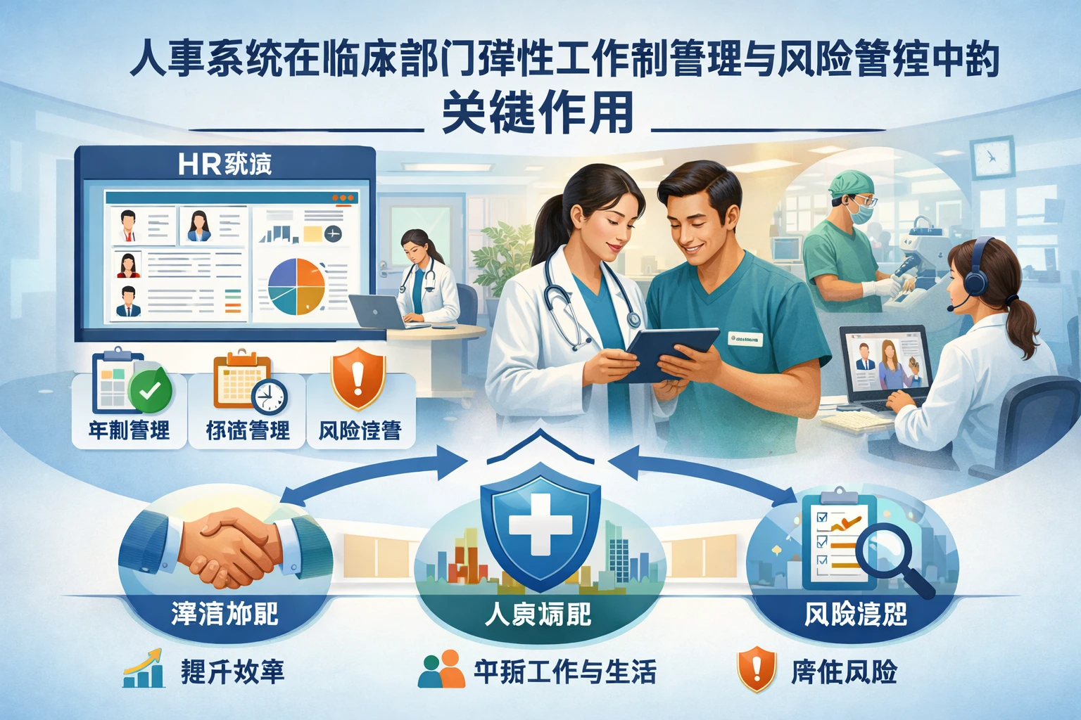 人事系统在临床部门弹性工作制管理与风险管控中的关键作用