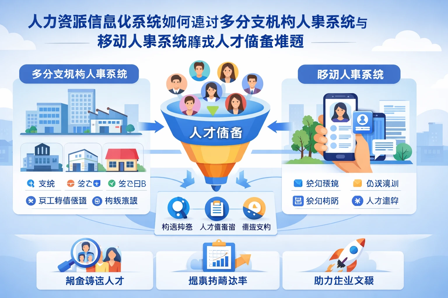 人力资源信息化系统如何通过多分支机构人事系统与移动人事系统解决人才储备难题