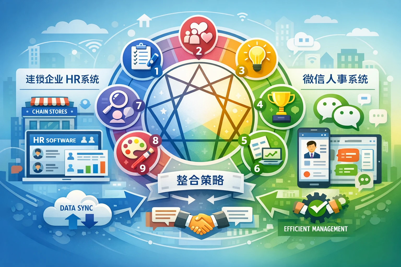 九型人格理论在人力资源软件中的应用：连锁企业HR系统与微信人事系统的整合策略