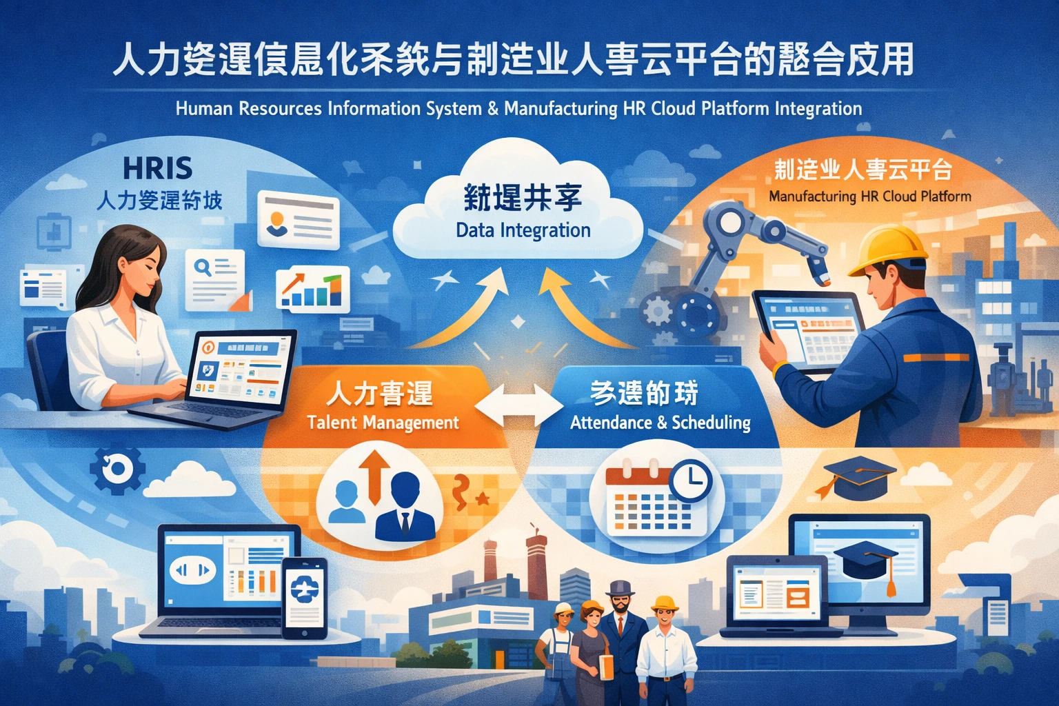 人力资源信息化系统与制造业人事云平台的整合应用