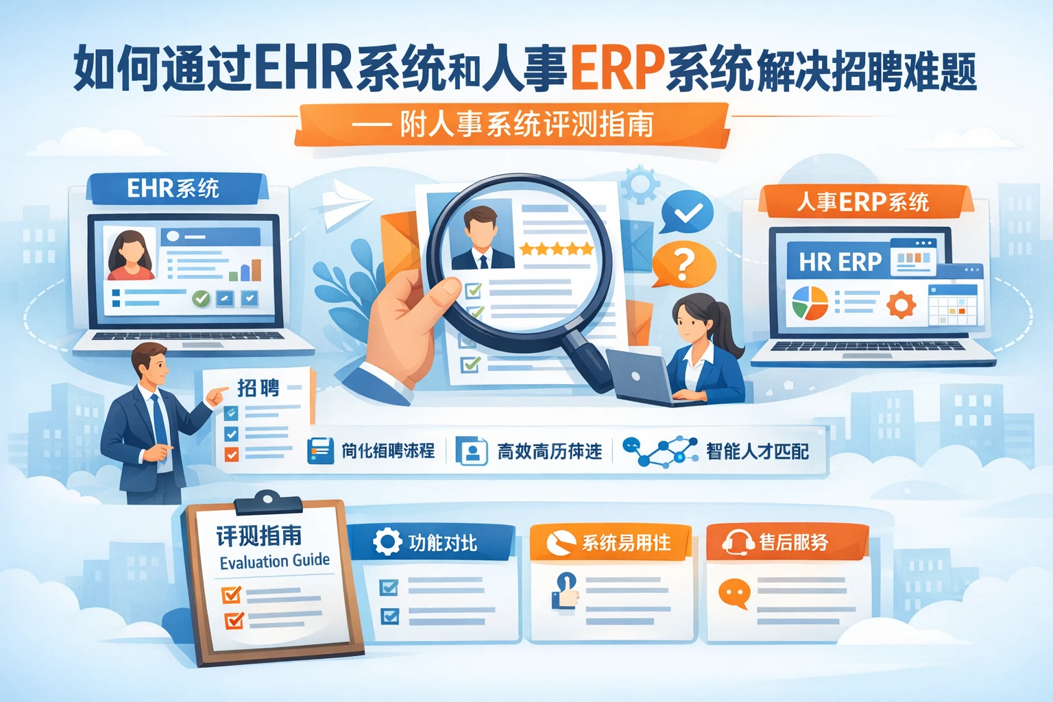 如何通过ehr系统和人事ERP系统解决招聘难题——附人事系统评测指南