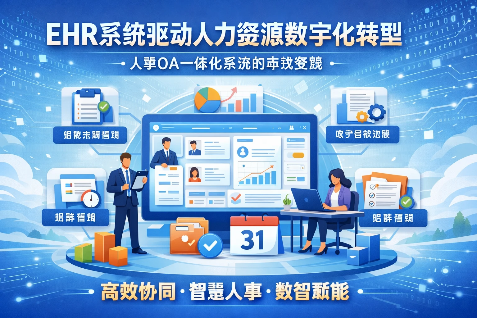 EHR系统驱动人力资源数字化转型：人事OA一体化系统的年终实践