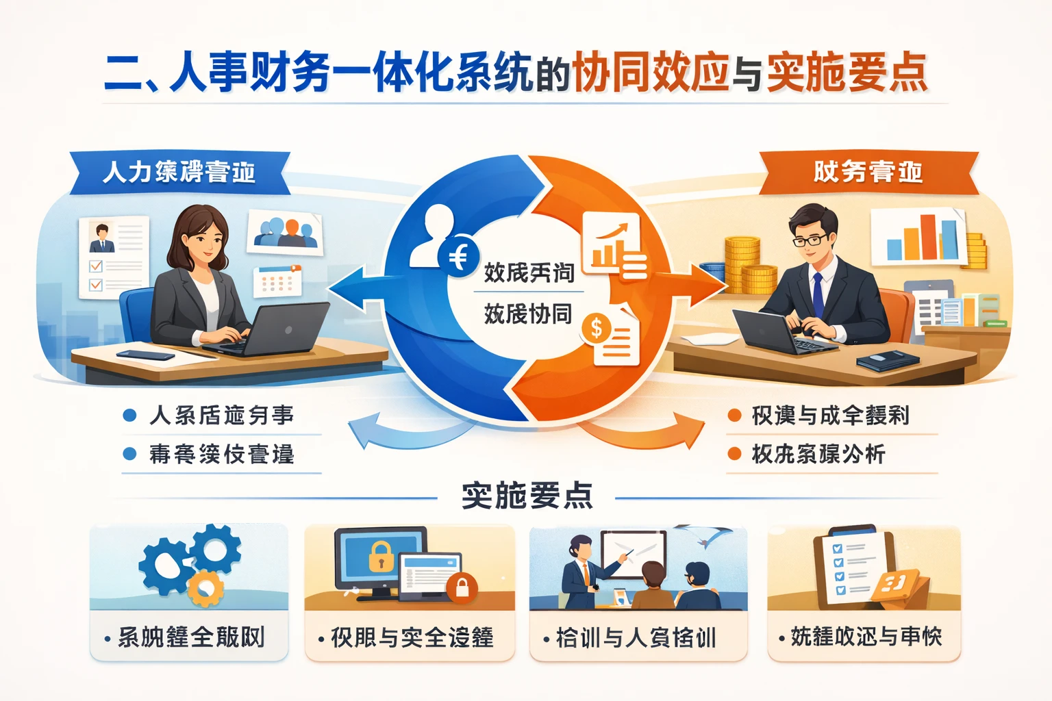 二、人事财务一体化系统的协同效应与实施要点