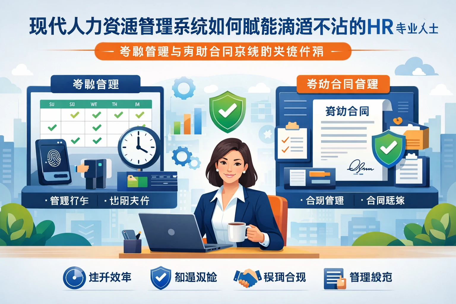 现代人力资源管理系统如何赋能滴酒不沾的HR专业人士:考勤管理与劳动合同系统的关键作用