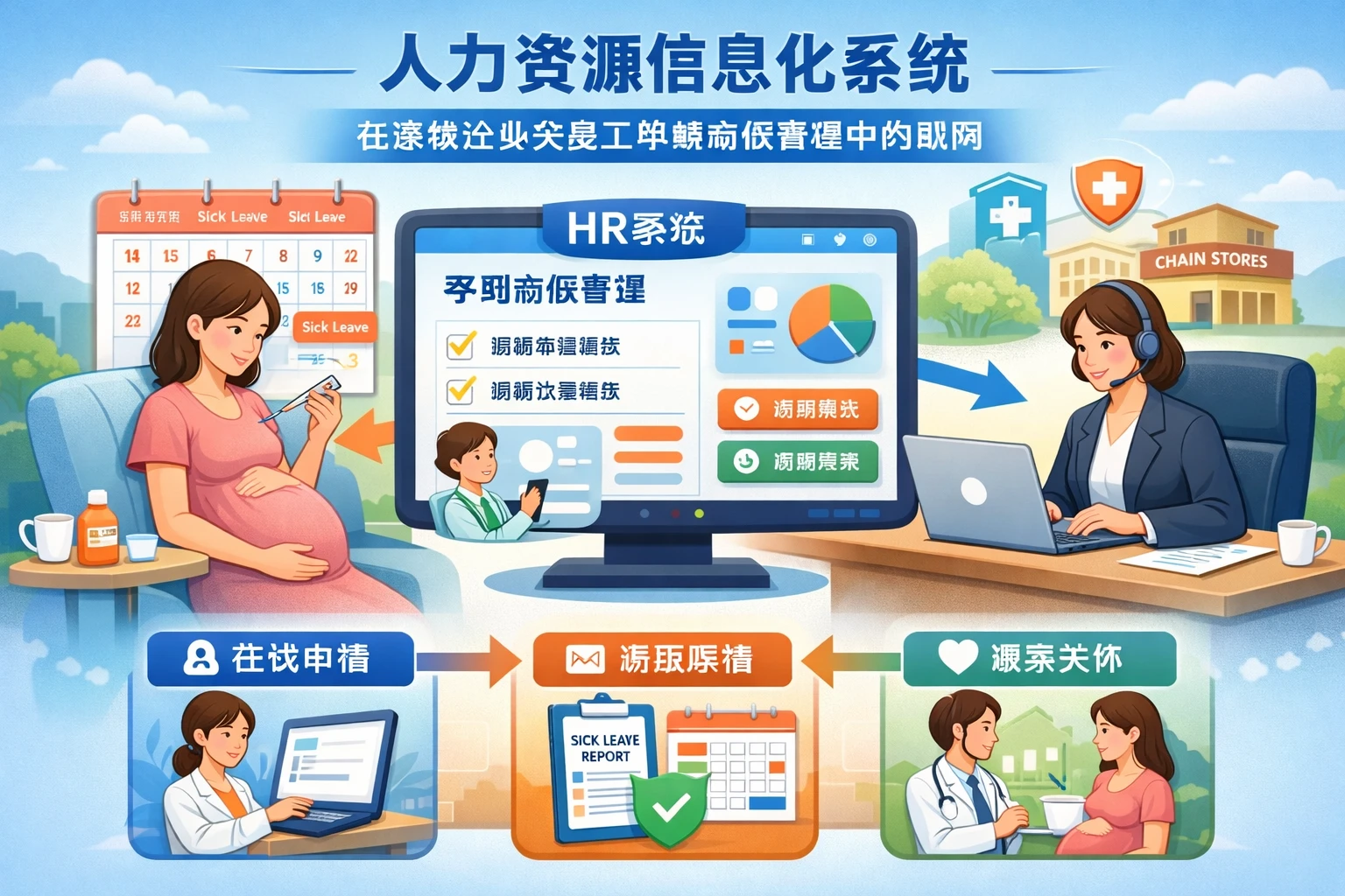 人力资源信息化系统在连锁企业女员工孕期病假管理中的应用